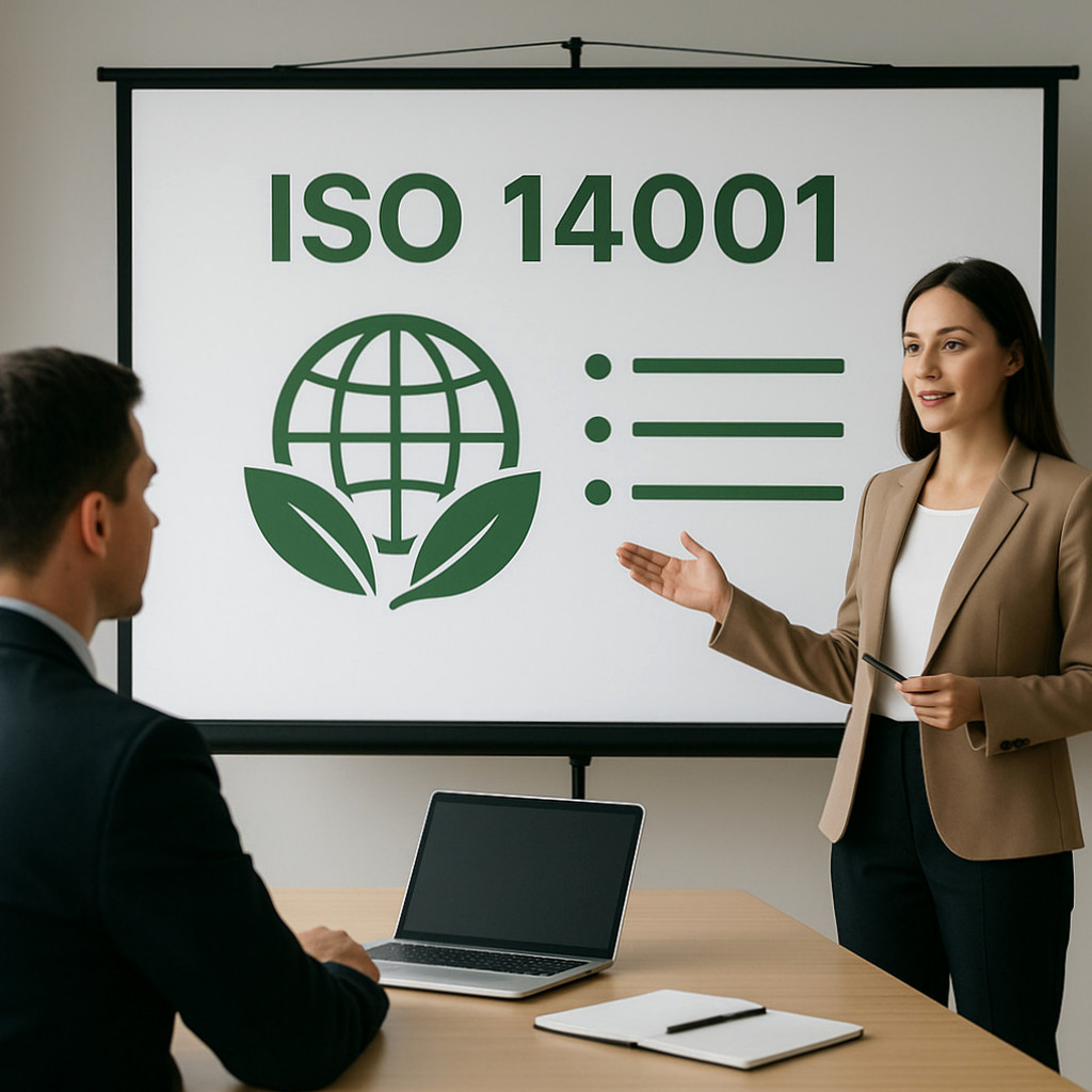 ISO 14001:2026 전환교육의 주요 변경사항과 전환심사 확인사항, 대면·실시간 ZOOM 수강 방식을 안내하는 대표 이미지입니다.